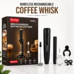 Prestige MC/D-311 wireless rechargeable coffee whisk with stand and multiple attachments